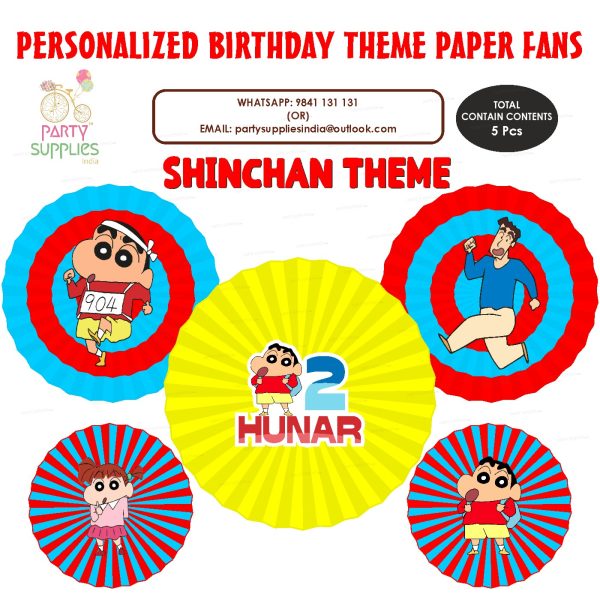 Shinchan Theme Paper Fan Online