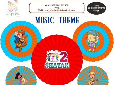 Music Theme Paper Fan Online now