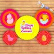 Duck Theme Girl Paper Fan Sale