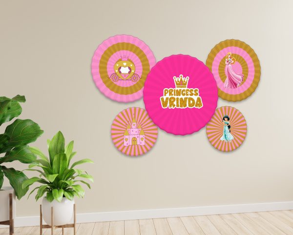 Princess Theme Paper Fan For Cheap