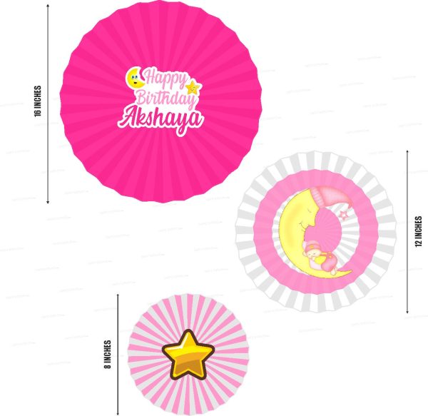 Twinkle Twinkle Little Star Girl Theme Paper Fan Online now