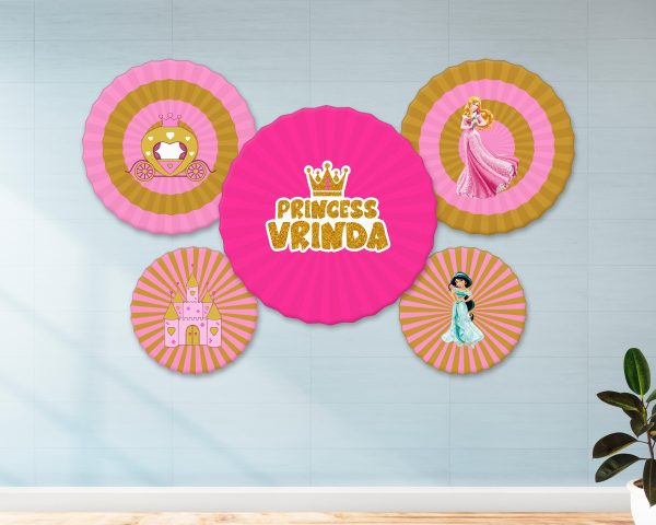 Princess Theme Paper Fan For Cheap