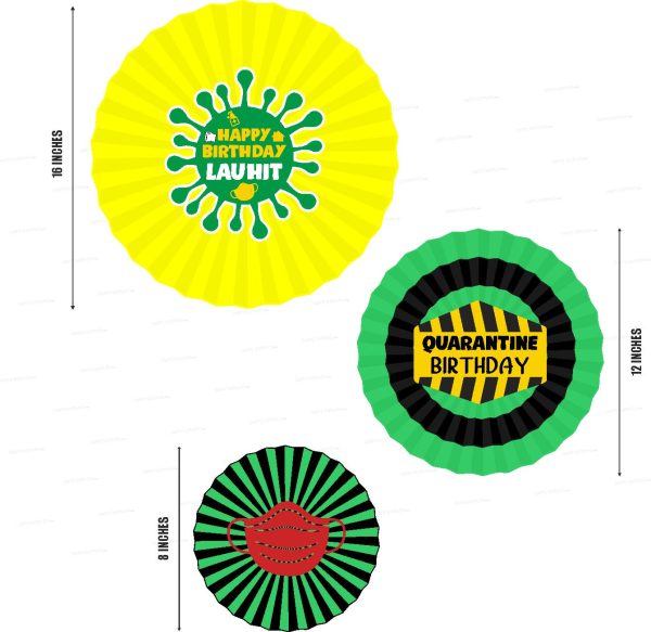 Quarantine Theme Paper Fan Cheap