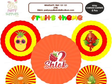 Fruits Theme Paper Fan Supply