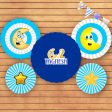 Twinkle Twinkle Little Star Boy Theme Paper Fan For Cheap