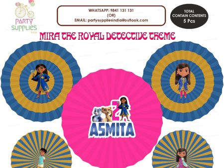 Mira Royal Detective Theme Paper Fan Fashion