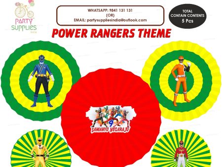 Power Rangers Theme Paper Fan Online Hot Sale