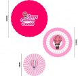 Hot Air Girl Theme Paper Fan Sale