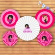 Girl Boss Baby Theme Paper Fan For Discount