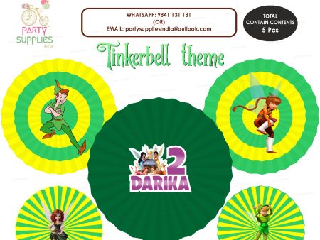 Tinker Bell Theme Paper Fan Discount