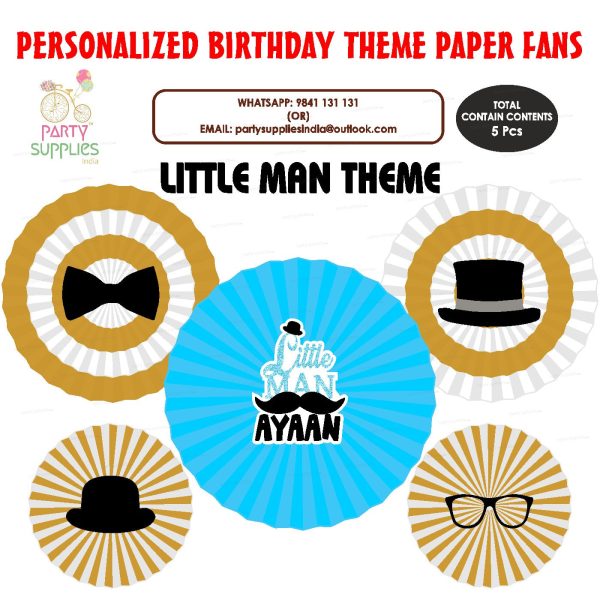 Little Man Theme  Paper Fan Online