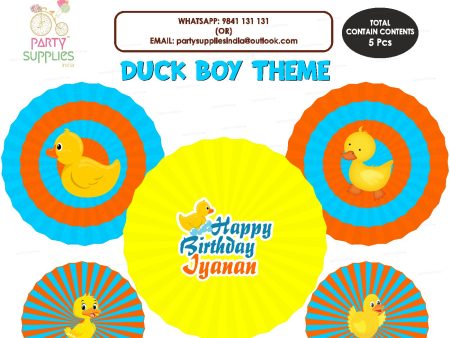 Duck Theme Boy Paper Fan For Discount