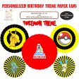 Pokemon Theme Paper Fan Discount