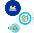 Twinkle Twinkle Little Star Boy Theme Paper Fan For Cheap