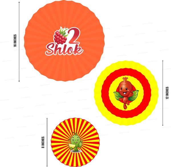 Fruits Theme Paper Fan Supply