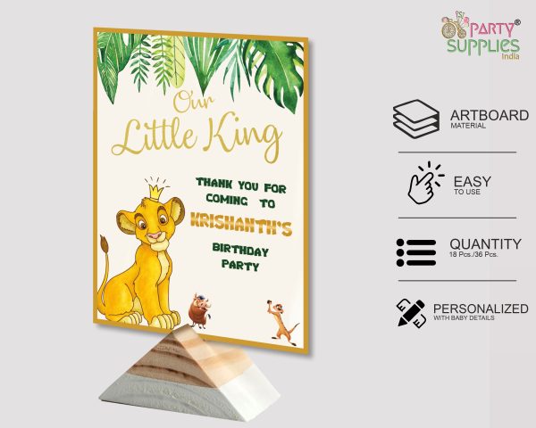 Lion King Theme Thank You Card on Sale