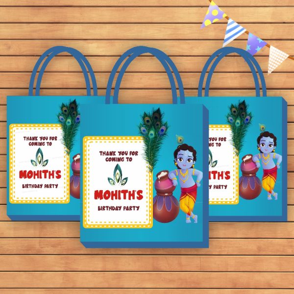 Little Krishna Theme Return Gift Bag Online now