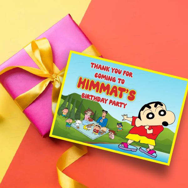 Shinchan Theme Thank You Card Online now