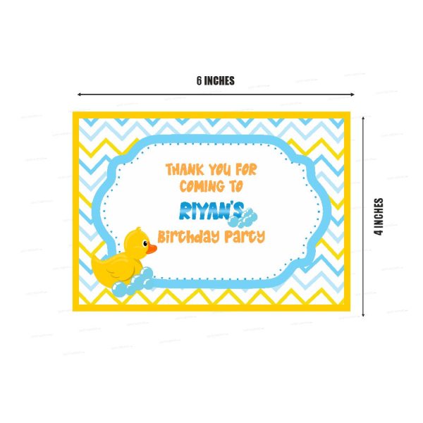 Duck Theme Boy Thank You Card Online now