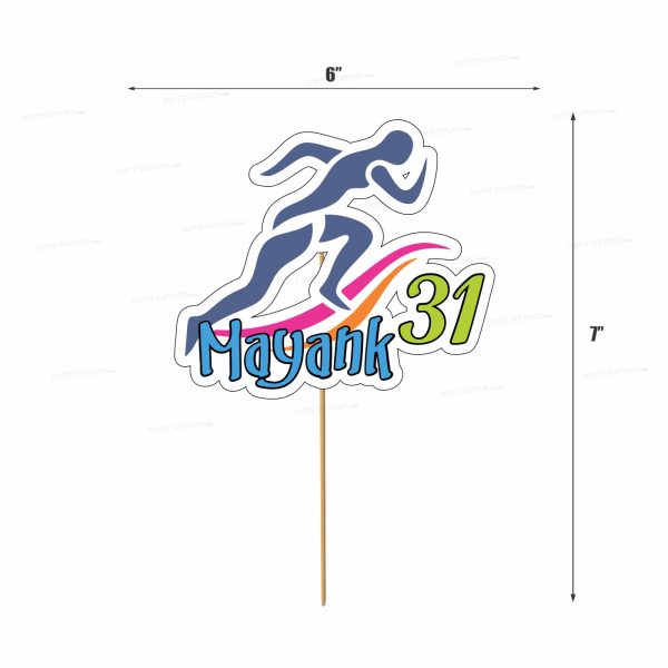 Marathon Theme Classic Cake Topper Fashion