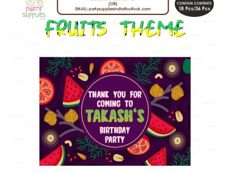 Fruits Theme Thank You Card Online Sale