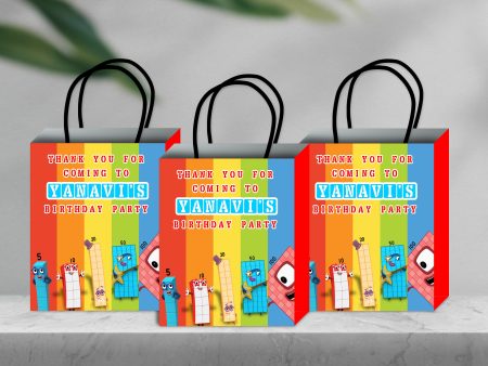 Number Blocks Theme Return Gift Bag Online Sale