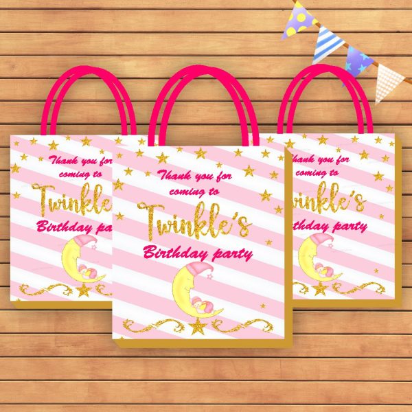 Twinkle Twinkle Little Star Girl Theme Return Gift Bag Discount