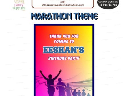 Marathon Theme Thank You Card Cheap