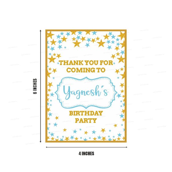 Twinkle Twinkle Little Star Boy Theme Thank You Card Sale