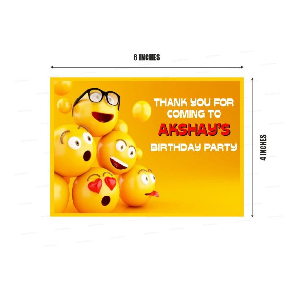 Emoji Theme Thank You Card For Cheap