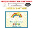 Sunshine Boy Theme Thank You Card For Cheap