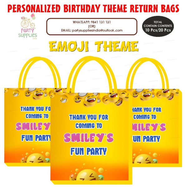 Emoji Theme Return Gift Bag For Discount