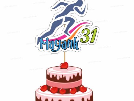 Marathon Theme Classic Cake Topper Fashion