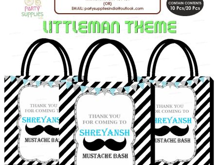 Little Man Theme Return Gift Bag Hot on Sale