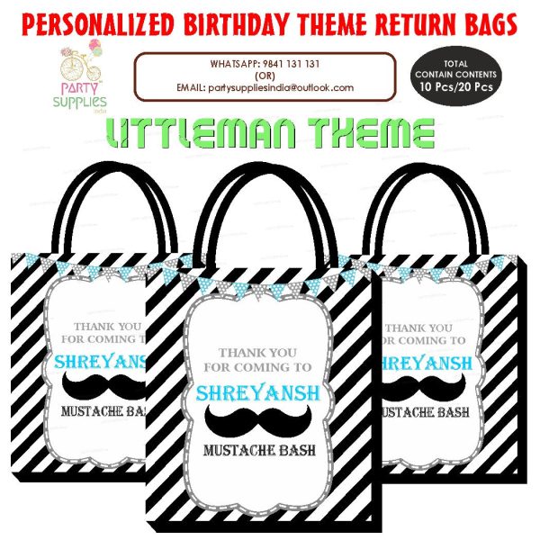 Little Man Theme Return Gift Bag Hot on Sale