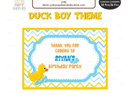 Duck Theme Boy Thank You Card Online now