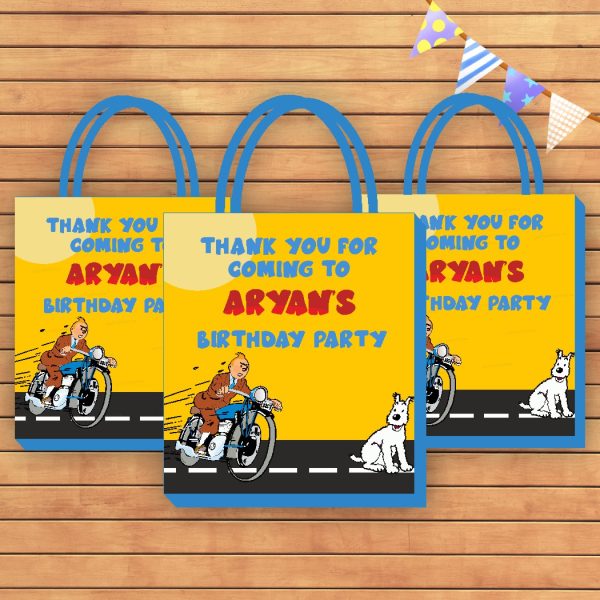 Tin Tin Theme Return Gift Bag on Sale