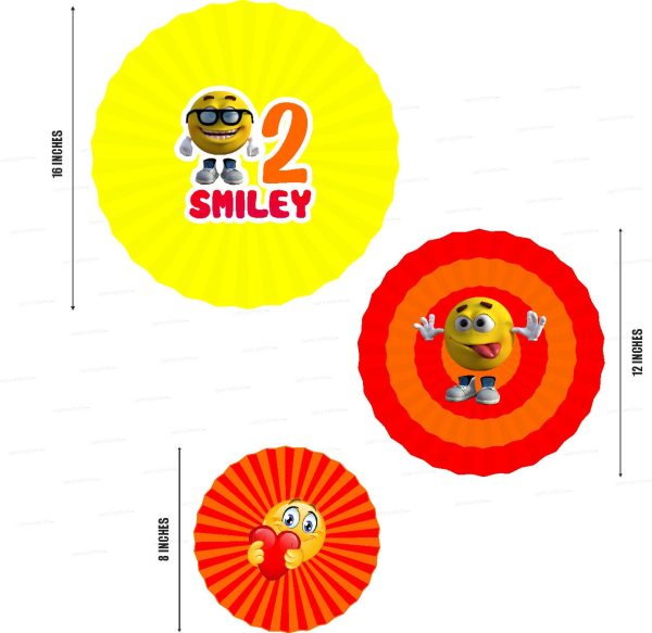 Emoji Theme Paper Fan Online Sale