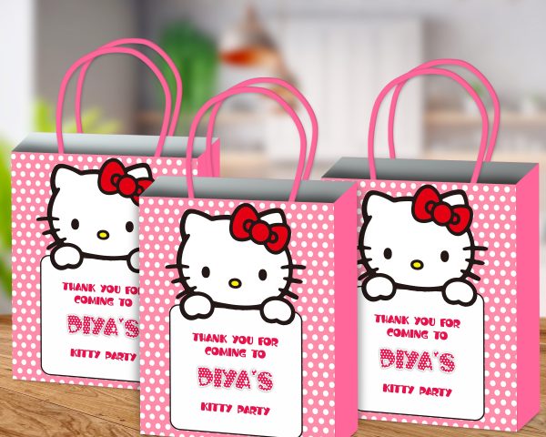 Hello Kitty Theme Return Gift Bag For Discount