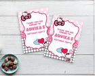 Hello Kitty Theme Thank You Card Online now