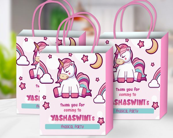 Unicorn Theme Return Gift Bag Online now