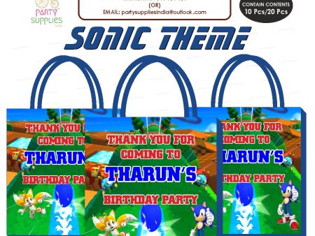 Sonic the Hedgehog Theme Return Gift Bag Sale