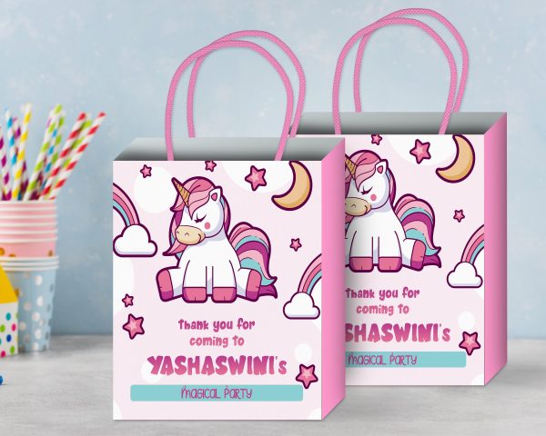 Unicorn Theme Return Gift Bag Online now