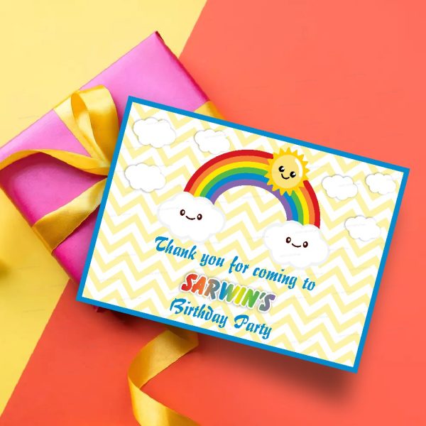 Sunshine Boy Theme Thank You Card For Cheap