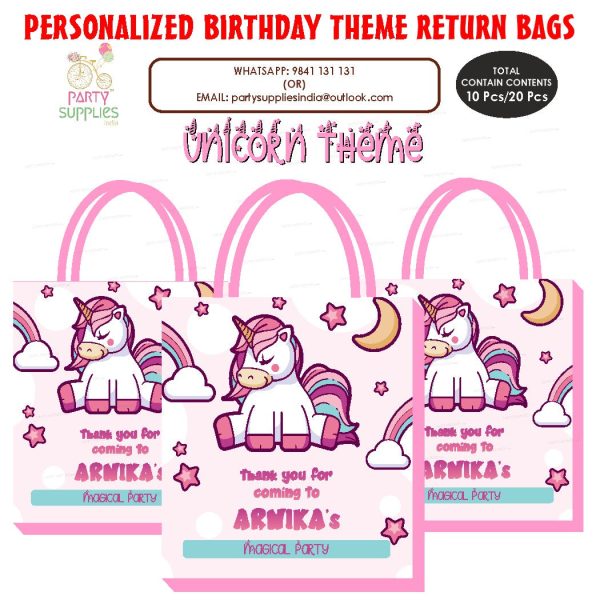 Unicorn Theme Return Gift Bag Online now