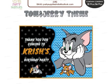 Tom & Jerry Theme Thank You Card Sale