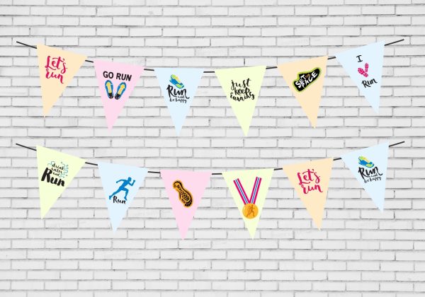 Marathon Theme Flag Bunting Sale