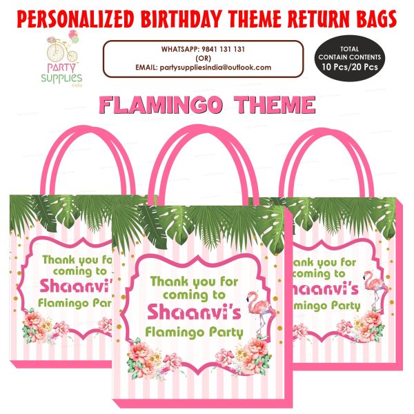 Flamingo Theme Return Gift Bag Fashion