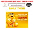 Emoji Theme Thank You Card For Cheap