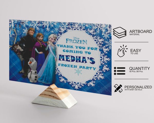 Frozen Theme Thank You Card For Cheap